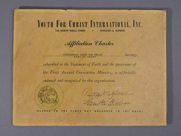 Minneapolis Youth for Christ Charter Affiliation Agreement