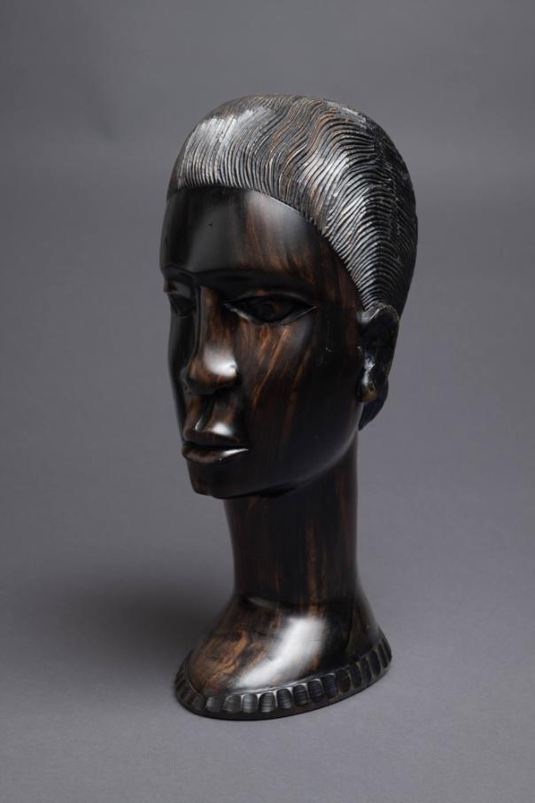 African wooden bust of a woman given to Billy Graham